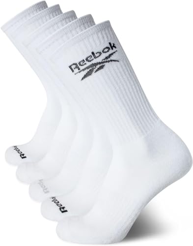 Reebok(リーボック) メンズ クッション 快適 アスレチック パフォーマンス ハイクルーソックス (5足パック)