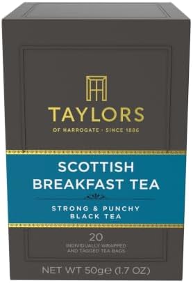 Taylors of Harrogate Scottish Breakfast Black Tea, 20ct (Pack of 1)