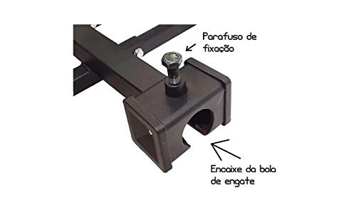 Transbike Suporte Rack Engate 3 Bikes Placa Sinalizadora