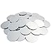 Juvale Glass Mirror Tiles for Crafts - 3 in, Round, Transparent, 50-Pack - Craft Mirrors for DIY & Home Decor