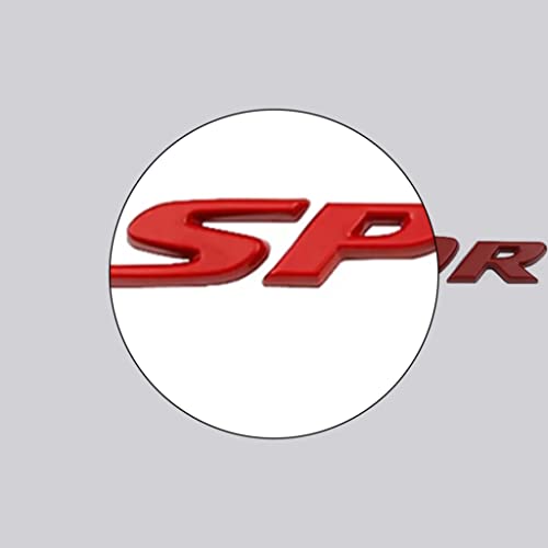 Image of 2 Pcs Sport Emblem Car Sport Badge 3D Metal Sticker Decal Car Side Baffle Trunk Self-Adhesive Logo Nameplate Badge Car Decoration Accessories (Red)