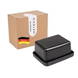 butterschale glasi hergiswil ✅HÄLT WAS ES VERSPRICHT: Diese Butterschale wurde von uns für den deutschen Markt konzipiert. Das bedeutet, es passen alle handelsüblichen 250g Butterstücke optimal in den Butterbehälter. Durch den integrierten Rahmen am Boden bleibt die Butter in der Butterdose und rutscht nicht auf Ihren gedeckten Esstisch. Der Deckel kommt durch die perfekte Form nicht mit der Butter in Berührung. Somit verklebt nichts und alles bleibt sauber.