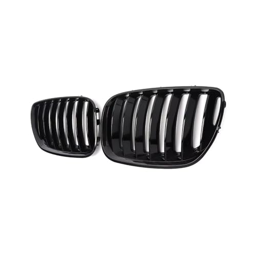 Parrillas delanteras para X5 E53 2004 2005 2006 parachoques negro brillante 3