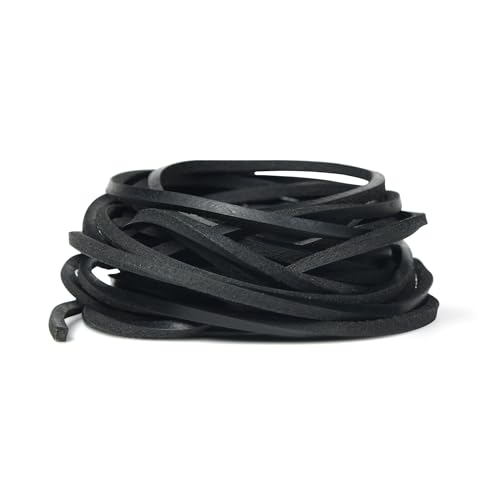 Best Leather for Making Boots: Top Picks & Guide 12 Genique Real/Genuine 3mm Leather Cord 5 Metres, 1/8 inch Leather Strips, Leather Shoe Laces, for Boot Laces, Necklace, Bracelets, Jewelry Making, Crafting, Baseball Glove Repair (Black, 3MM)
