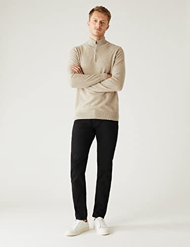 Image of Marks & Spencer Mens Light Wash Mid Rise Slim Fit Jeans