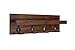STRAGA Premium Walnut Hardwood Entryway Organizer, Handmade Letter Key Holder and Coat Rack, Wall-mounted Home Décor, Floating Shelf #10 (23
