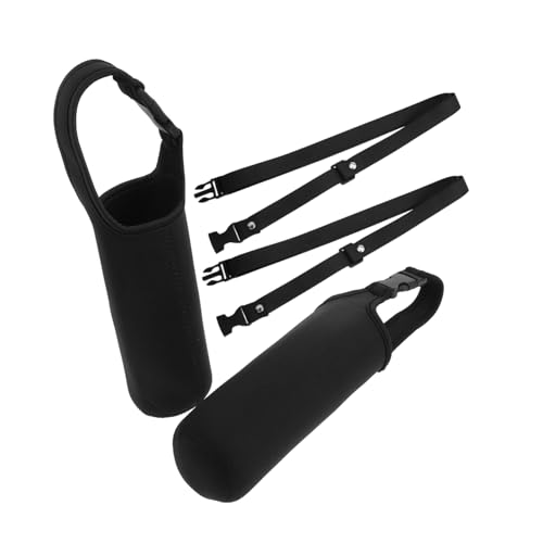 GANAZONO 2 pièces Housse de Bouteille Eau Néoprène Portable avec Bandoulière pour Bouteille pour Activités de Plein Air