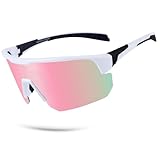 【Anti-Ultraviolett Linse】BangLong-Sportsonnenbrillen bestehen aus hochwertigem Polycarbonat mit einer UV400-Schutzbeschichtung, die schädliche UVA- und UVB-Strahlen blockieren kann. Stellen Sie echte Farben wieder her, eliminieren Sie reflektiertes Licht und gestreutes Licht, machen Sie die Landschaft klarer und schützen Sie die Augen perfekt.