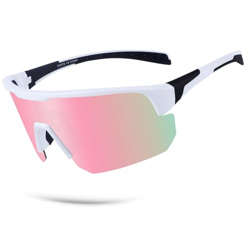 Image of BangLong Polarized Sports Sunglasses for Men Women UV400 Protection | TAC HD Lens, RX Insert Included, Lightweight Wrap-Around Design for Running Cycling Baseball Hiking