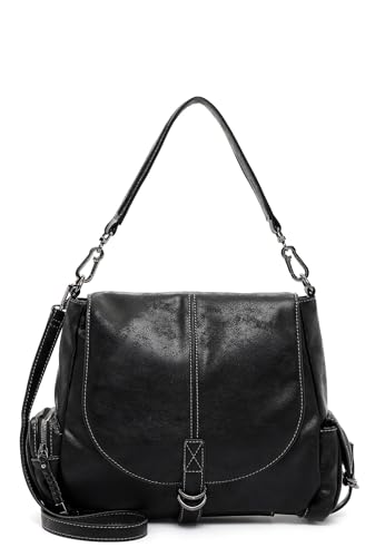 Sac à bandoulière Suri Frey Lissy la maroquinerie fine en noir uni