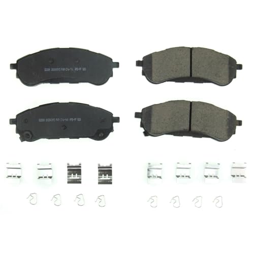 Image of PowerStop Rear Brake Pads for Ford Ranger 2019-23 - Z17 Ceramic Brake Pads with Installation Hardware, 17-2208