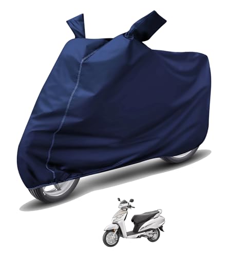 Image of Auto Hub Waterproof Scooty Cover Compatible with Activa 125 Dustproof, UV Protection Two Wheeler Scooty Activa 125 Cover - Blue