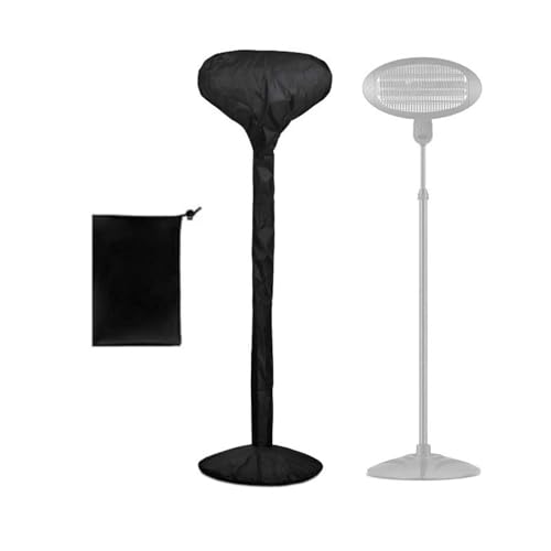 Housse de chauffage électrique d'extérieur imperméable, housse de chauffage électrique pour terrasse, jardin, coupe-vent, anti-poussière et anti-UV en tissu Ox 210D avec fermeture éclair et sac de