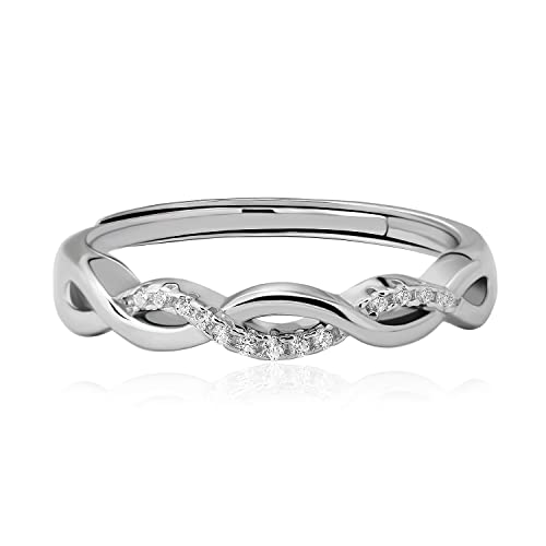 Bague Coeur Argent Femme Avec AAAAA Zirconium, Bague De Mariage Engagement Alliance Fiançaille Pour Femmes, Bijoux Pour Femmes Filles