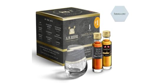 Rum A.H. RIISE Tasting Kit 1 Black 41 2% Vol. 9x20ml + Glas (Kit 1 Black)