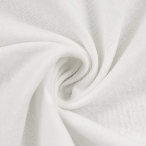 Molton Stoff weiß | OEKO-Tex Standard 100 | Meterware ab 1m | 150cm breit | Kochfest Kochwäsche geeignet