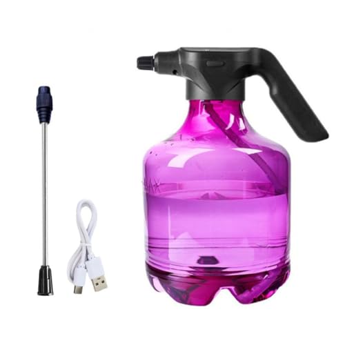 Vzqr 電動スプレー 3L大容量 USB充電式 霧吹き/噴霧器 延長ポール付き 直射・微粒子ミスト切替 蓄圧不要 省力 小型 観葉植物 ガーデニング 農薬散布 消毒 掃除 家庭用 ダークブルー (パープル)