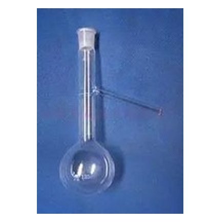GOWE 500 ml cristal de cuarzo matraz de destilación de fondo redondo con el apoyo de laboratorio Cristalería