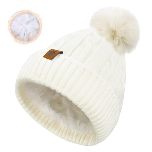 Winter Beanie Hats for Women Pom Pom Wool Cable...