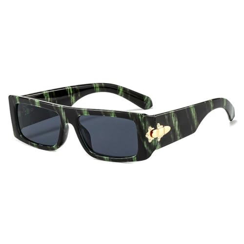 Lunettes de soleil vintage contre l'éblouissement monture rectangle