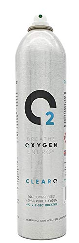 ClearO2 Zuurstoffles 10 Liter - Pure zuurstof - Spraycap - Snel extra zuurstof toedienen