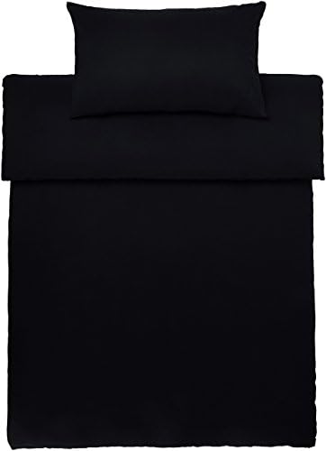 AmazonBasics Microfibre Duvet Set, Navy Blue, 260cm x 220cm / 50cm x 80cm x2