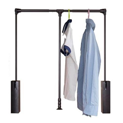 Organisateur de garde-robe réglable avec tige de placard rabattable 510x660