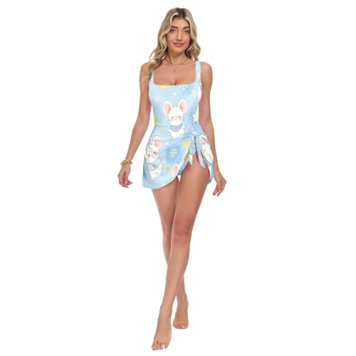 Maillot de bain une pièce imprimé souris pour des souvenirs d'enfance joyeux