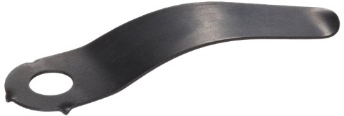 Steel Flat Spring, 1-1/2" Length x 0.02" Thick, 3/8" Base Width, Screw Size # 8 (Pack of 25)