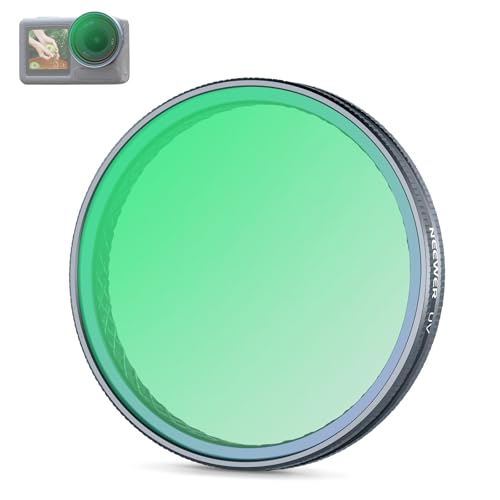 NEEWER UV Filter Compatible with DJI Osmo Action 5 Pro / 4/3, Snap On Multicoated HD Glass Protective Action Camera Lens Filter Reduces Haze & UV Rays, FL-A70 - image 1