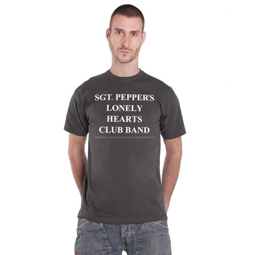 Amazon.com: The Beatles T Shirt SGT Pepper Lonely Hearts Club Band 