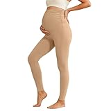 Fonctionnalité et soutien : les leggings de grossesse avec taille et bande abdominale offrent un soutien doux pour le ventre en pleine croissance sans serrer. Parfait comme pantalon de grossesse pour tous les trimestres.