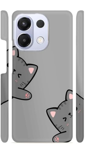 Image of Kitties Grey Designer Printed Hard Back Cover for Oppo K13 5G Attractive and Uniquely Crafted Smartphone Case