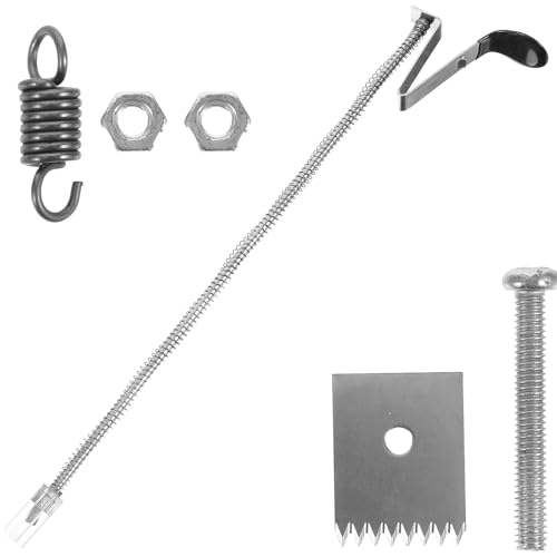 Luxshiny Ricambi Legatrice Piante Lame in Acciaio Inox e Graffette, Set 8 Pezzi per Macchine Legatrici, Accessori per Legatura Manuale di Piante Rampicanti e Uso Esterno