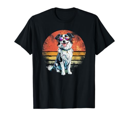 Border Collie Dog Lover Vintage Best Border Collie Dad t-shirt
