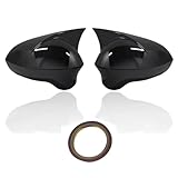 desmontar carcasa retrovisor seat leon mk3 Ajuste: Para Seat Para Leon MK2 1P Para Ibiza MK4 6J Para Exeo 3R Accesorios de coche ABS Negro Cubierta de espejo lateral Tapas de vista trasera