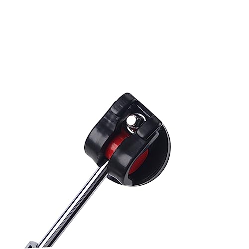 2 pcs baquetas de batería con cabezal de silicona rojo miniatura 2