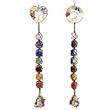 Handmade Crystal Window Car Hanging Ornaments 7 Chakra Home Decoration Feng Shui Ornament Yoga Medit
