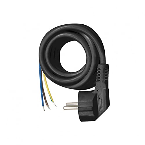 Câble Multifix 3G1 2m noir conducteurs cuivre isolation secteur maison