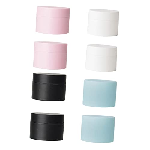 LIFKOME 8Piezas Plástico Para Cosméticos Contenedores De Crema Pequeños Colores Surtidos Con Tapa Interior
