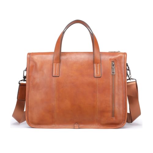 JSEIAJB Briefcase Horizontal Large Capacity Business Cowhide Handbag Computer Bag Business Bag2