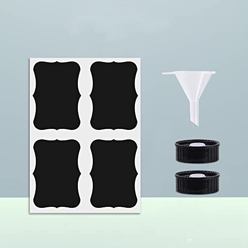 Image of Bontip Spray Bottle, Spray Bottle Set & Accessories for Non-toxic Window Cleaners Aromatherapy Facial Hydration Watering Flowers Hair Care (Black,Blue)