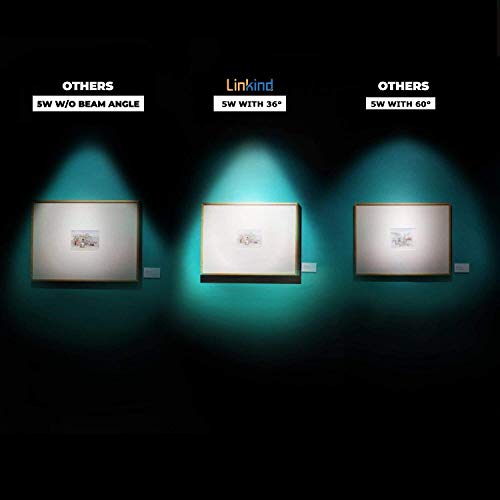 Linkind GU5.3 MR16 LED 5W Lampe 12V, 50 Watt ersetzt, 2700K Warmweiß 36° Abstrahlwinkel LED Spot MR16, 520Lm AC/DC… – Bild 6