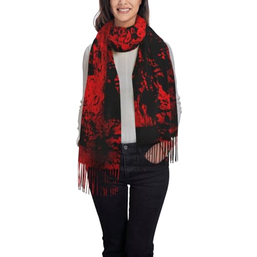 Bloody Background 1 Print Women's Scarf Pashmina Shawls and Wraps for Wedding Evening Party Long Warm Scarves