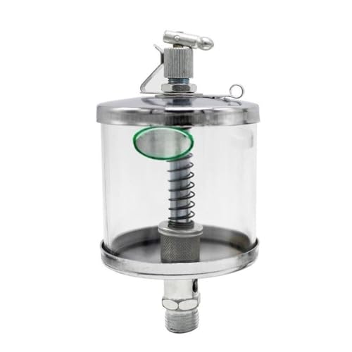 LLZZQQF 1pc Iron Metric Male Thread Oil Cup Machine Tool, M8-M16 Industrial Drip Feed Oiler Clear Lubricator(M14*1.5mm*25ML)