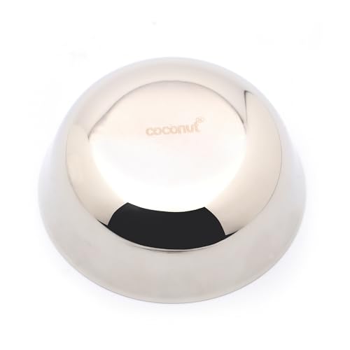 Image of coconut Stainless Steel Chaliya Bowl Set of 6 | Vati /Katori | 12 cm Diameter | 350ML Each | Ideal for Serving Curry, Snacks, Desserts | Home & Kitchen Use