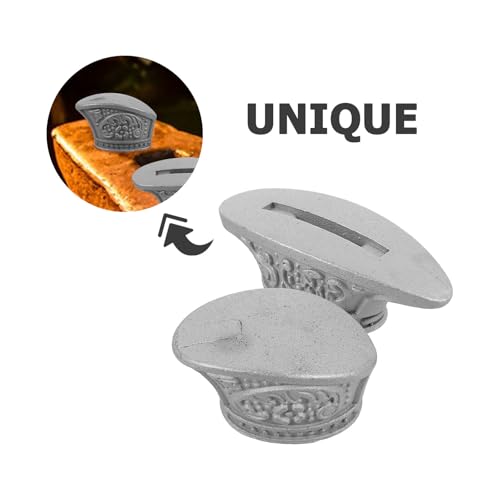 Protector de dedos de acero inoxidable Healeved con pomo de protección seguro, 4 unidades 3