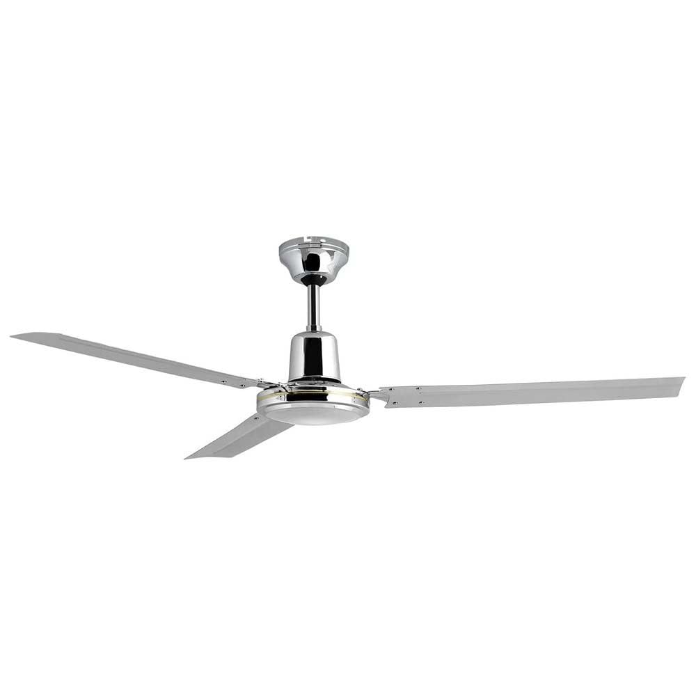 Orbegozo CFC 49120 - Ventilador de techo con interruptor de pared, 5 velocidades, silencioso, 120 cm de diámetro, cromado, 60 W, gris