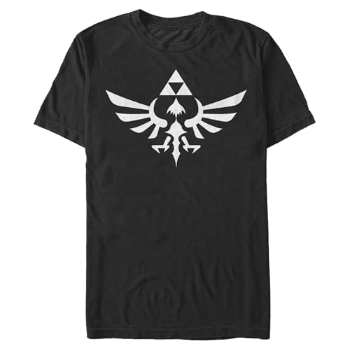 Nintendo Men's Legend of Zelda Triumphant Triforce T-Shirt, Black, Large