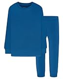 DAUGHTER QUEEN Navy Blue Solid Pajamas for Boys Girls Toddler Kids 100% Cotton Plain Pjs 3T Children Pj Sets Jammies Sleepwear Clothes Size 3 Years Outfit Shirts Costume Pyjamas Pijamas Ninos